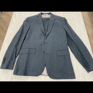Brooks Brothers Red Fleece linen pin stripe suit